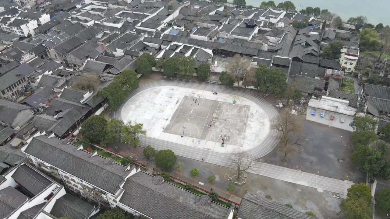 湖南洪江黔阳古城4A景区航拍 