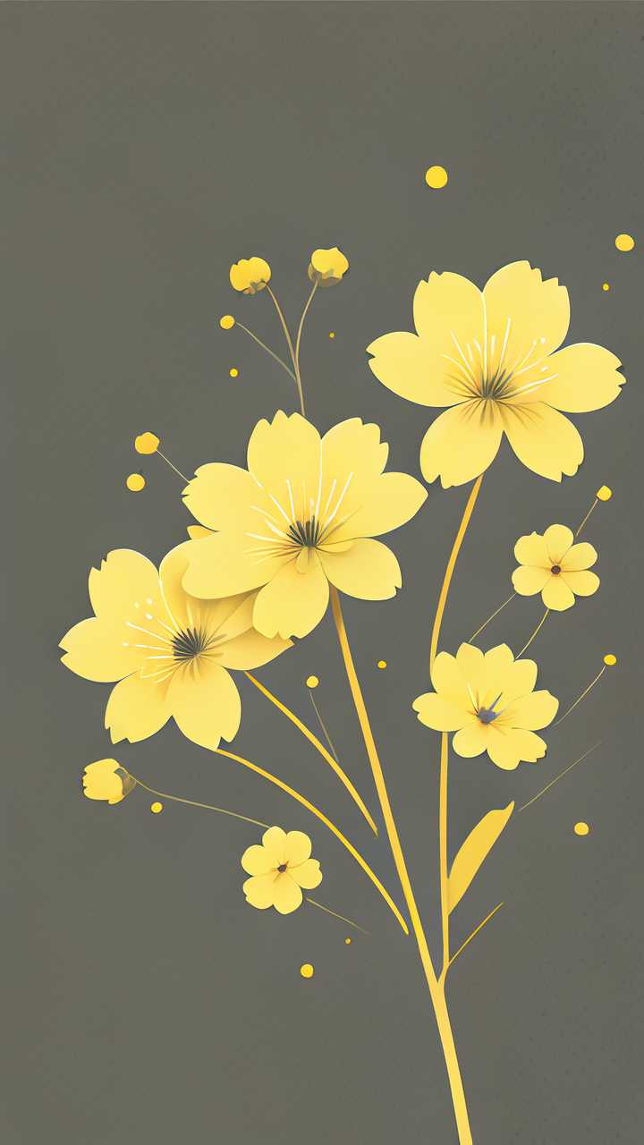 黄色小花花