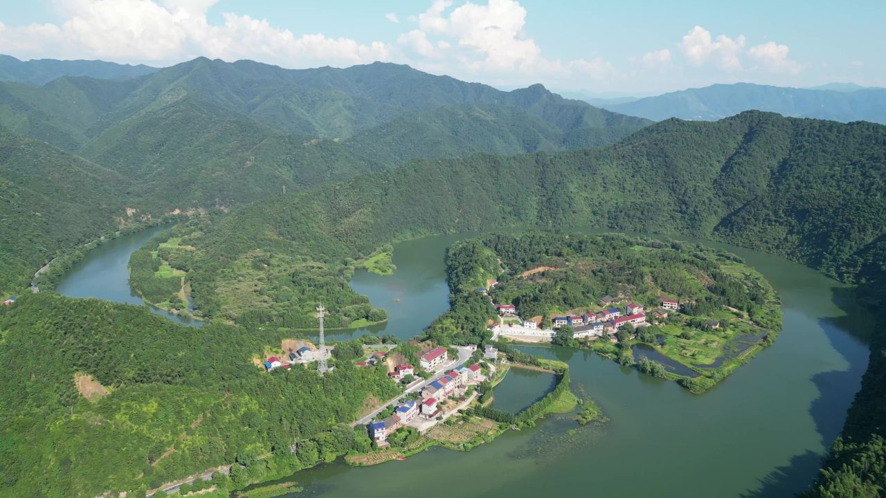 祖国青山绿水大好河山航拍 