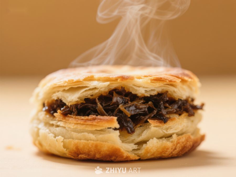 热腾腾的馅饼，散发诱人香气 851