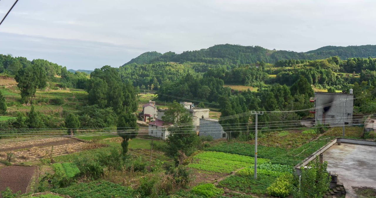 四川农村风景延时