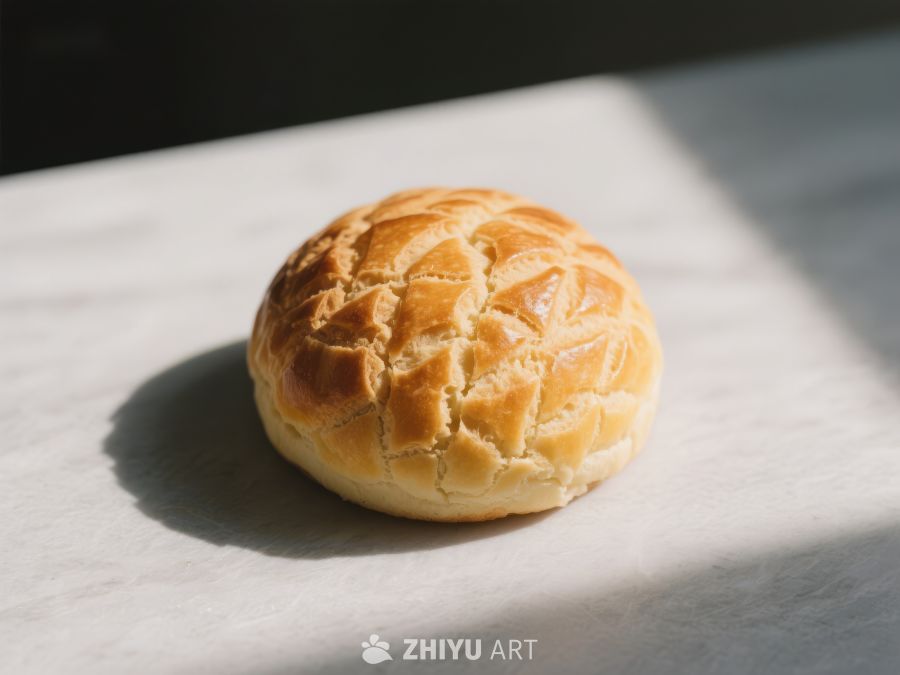 金黄色的面包在阳光下 472