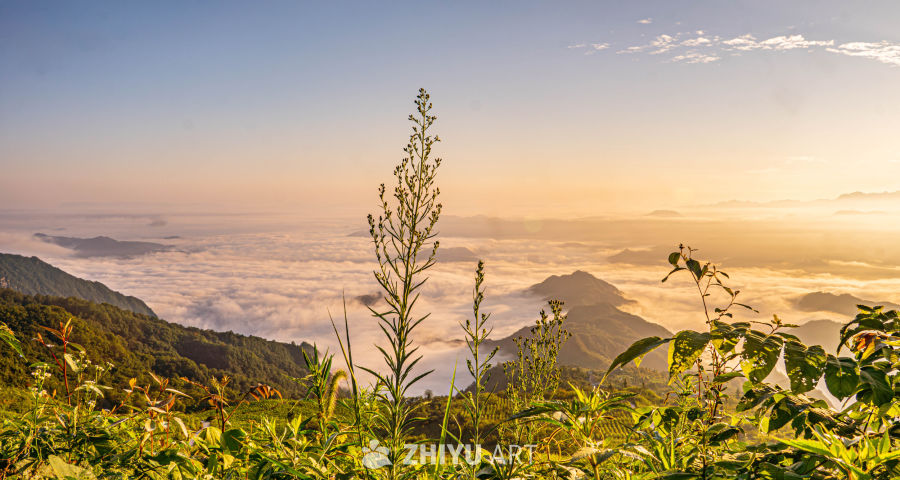 云海日出山景