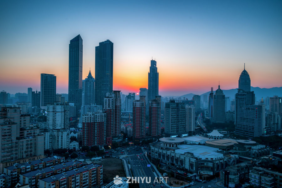 无锡三阳广场日转夜切片.