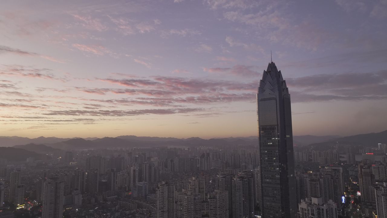 温州城市晚霞和夜景 14