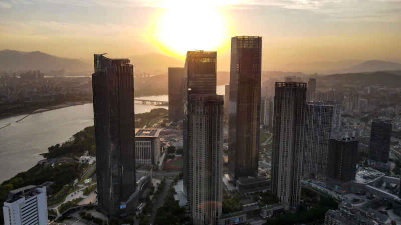 福建福州城市风光航拍摄影图