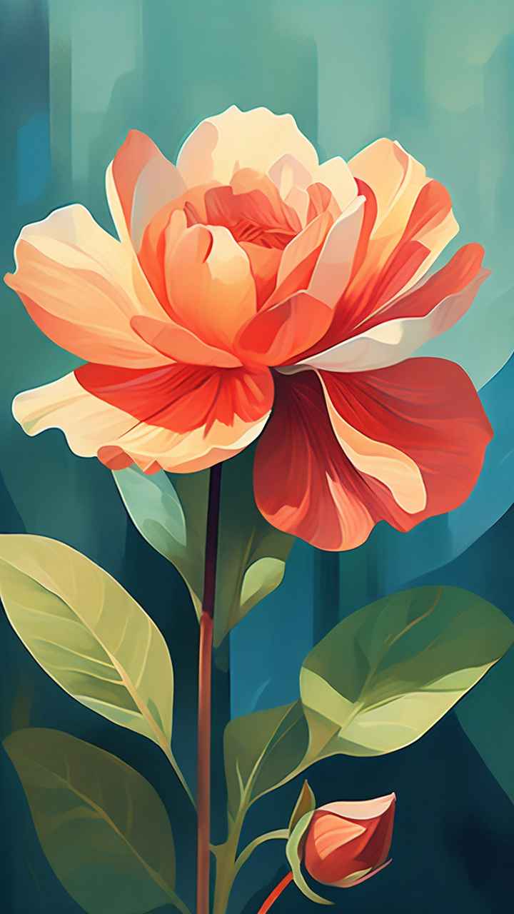 花朵植物插画背景 11