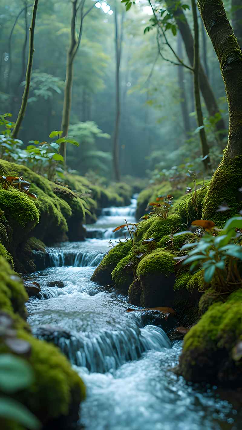未来风格大自然森林超自然风景画质 6