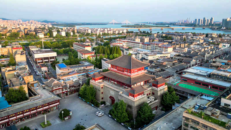 湖北襄阳城市风光旅游景区航拍摄影图 