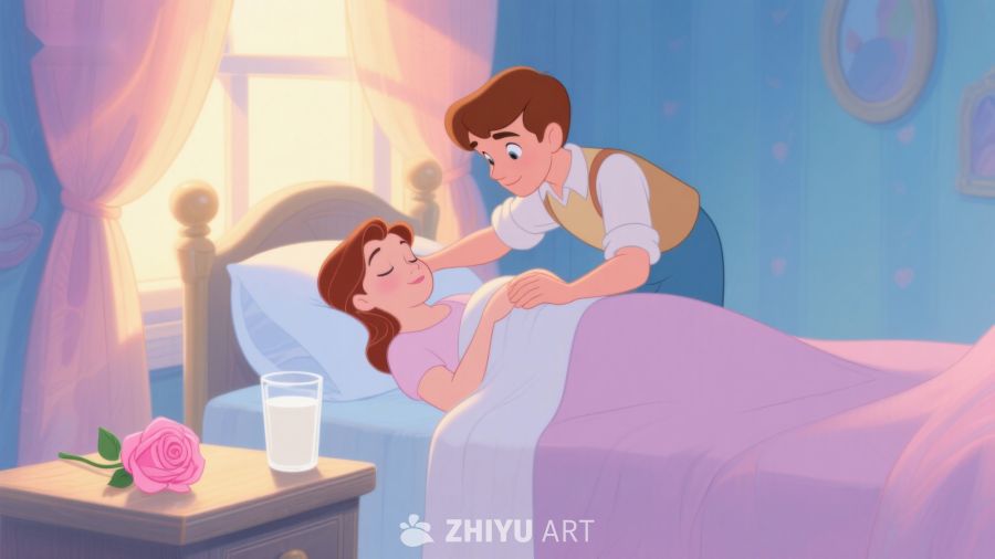 温馨床边守护，深情凝视 406