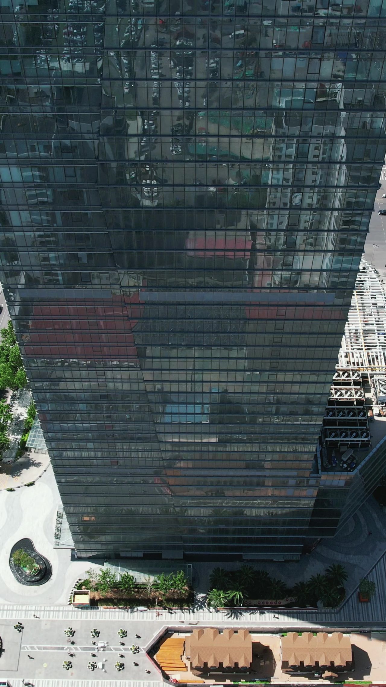 河北石家庄城市风光竖屏航拍 