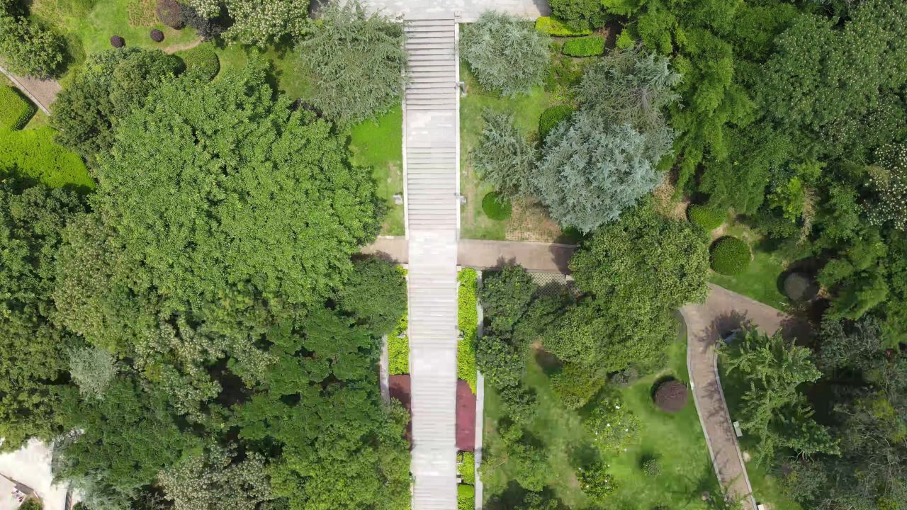  江西赣州江南宋城航拍