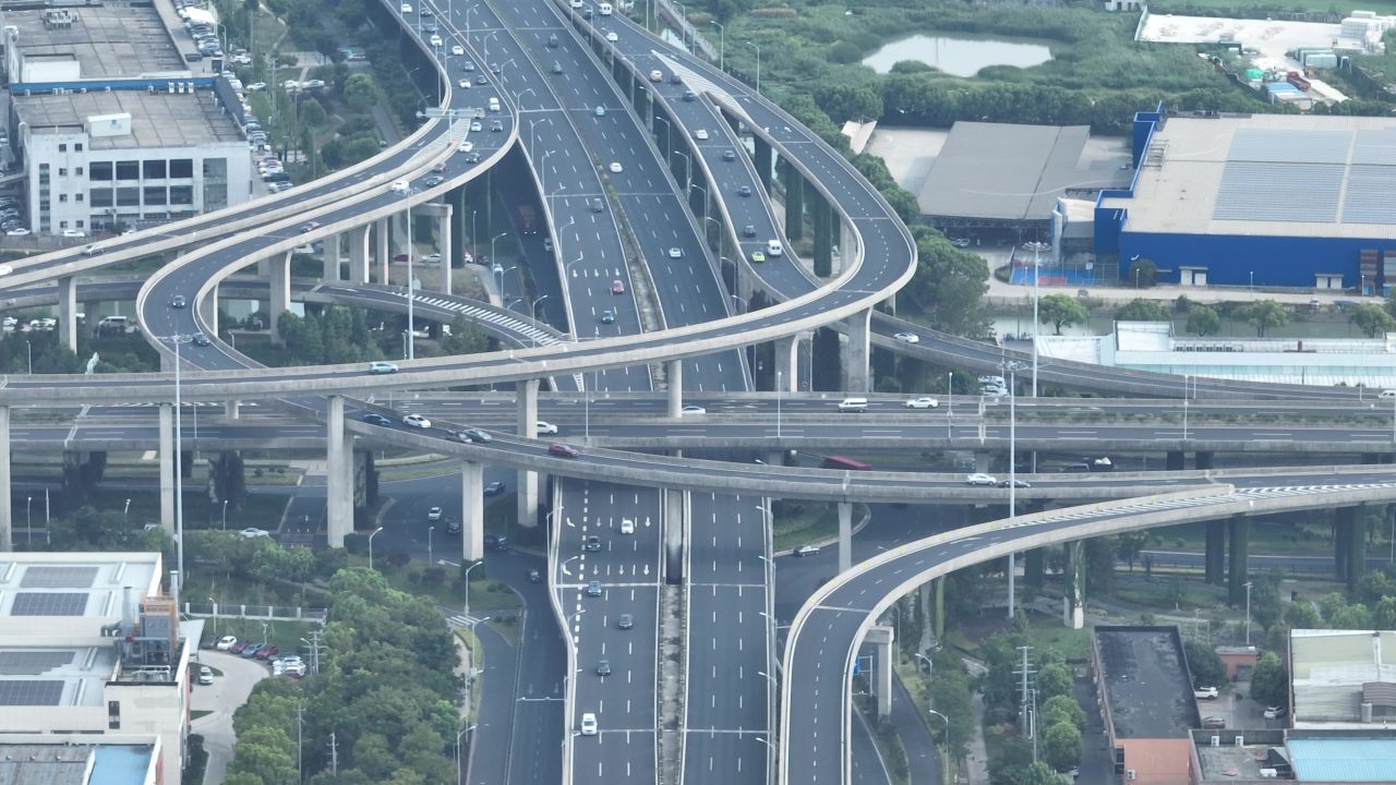 航拍昆山中环