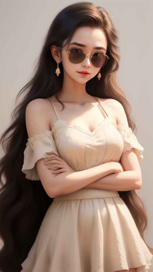吊带美女