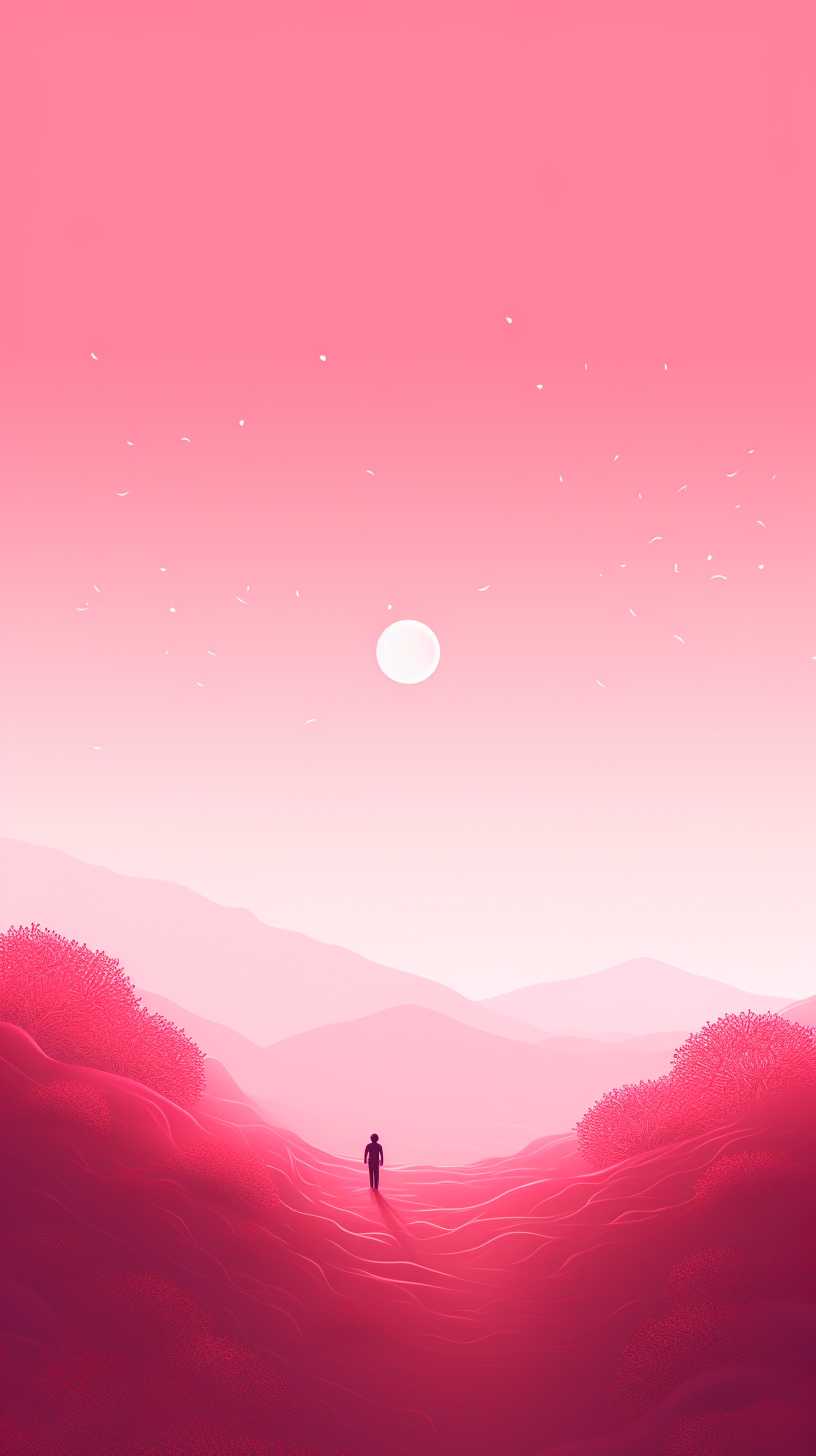 红色背景艺术图