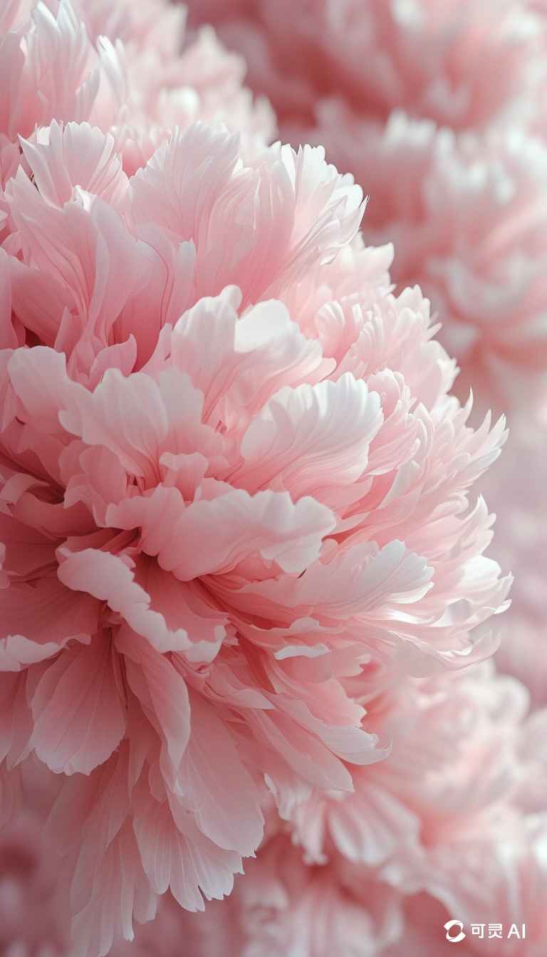 一朵粉色艺术花，花瓣如云朵般柔软 6
