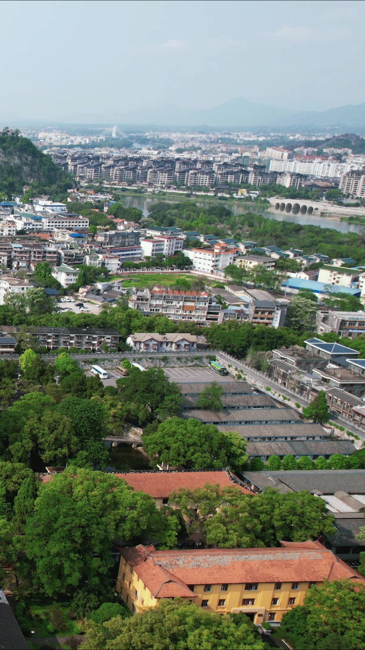 广西桂林山水风光竖屏航拍
