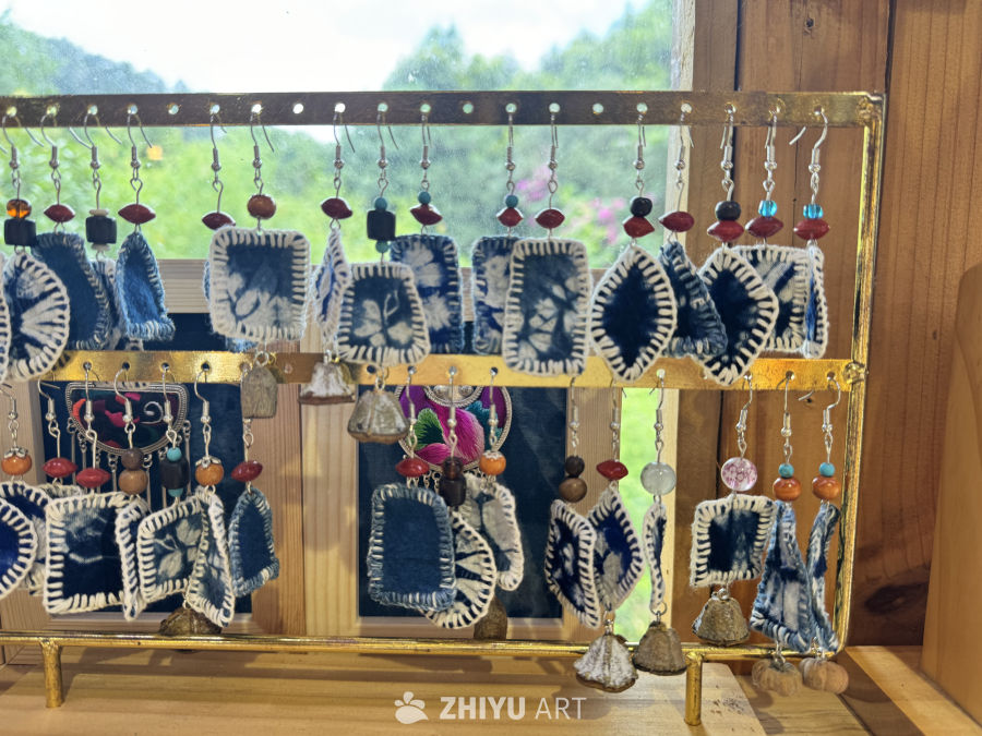 蜡染篮染扎染工艺品 11