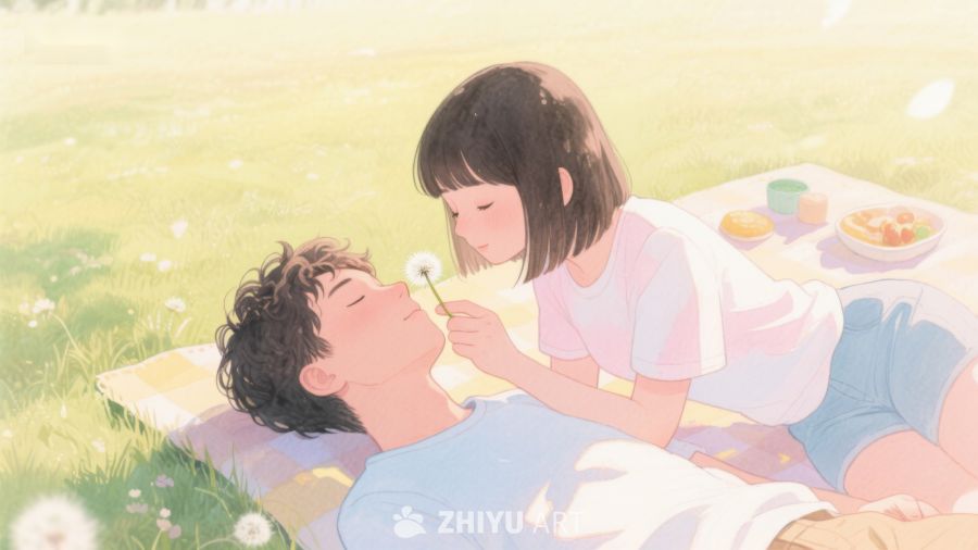 草地上的温馨时光 6