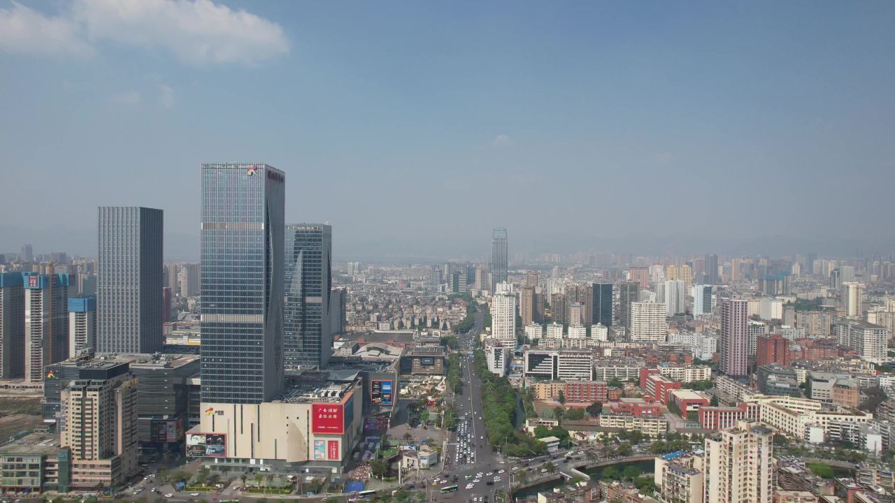  云南昆明螺蛳湾商务建筑航拍