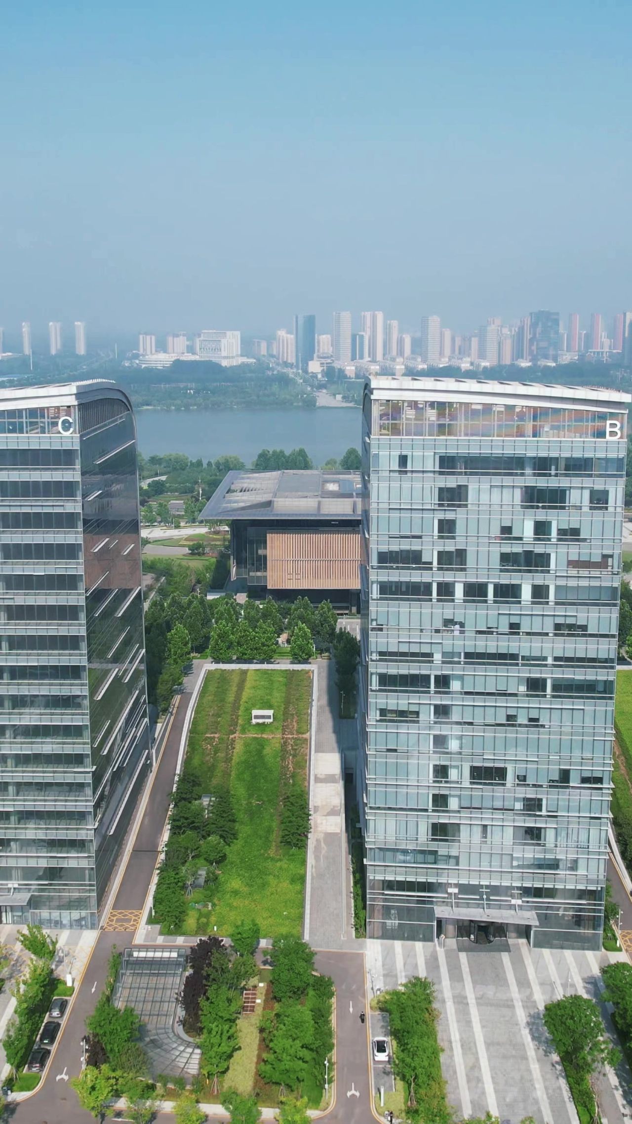 山东济宁新城建设竖屏航拍
