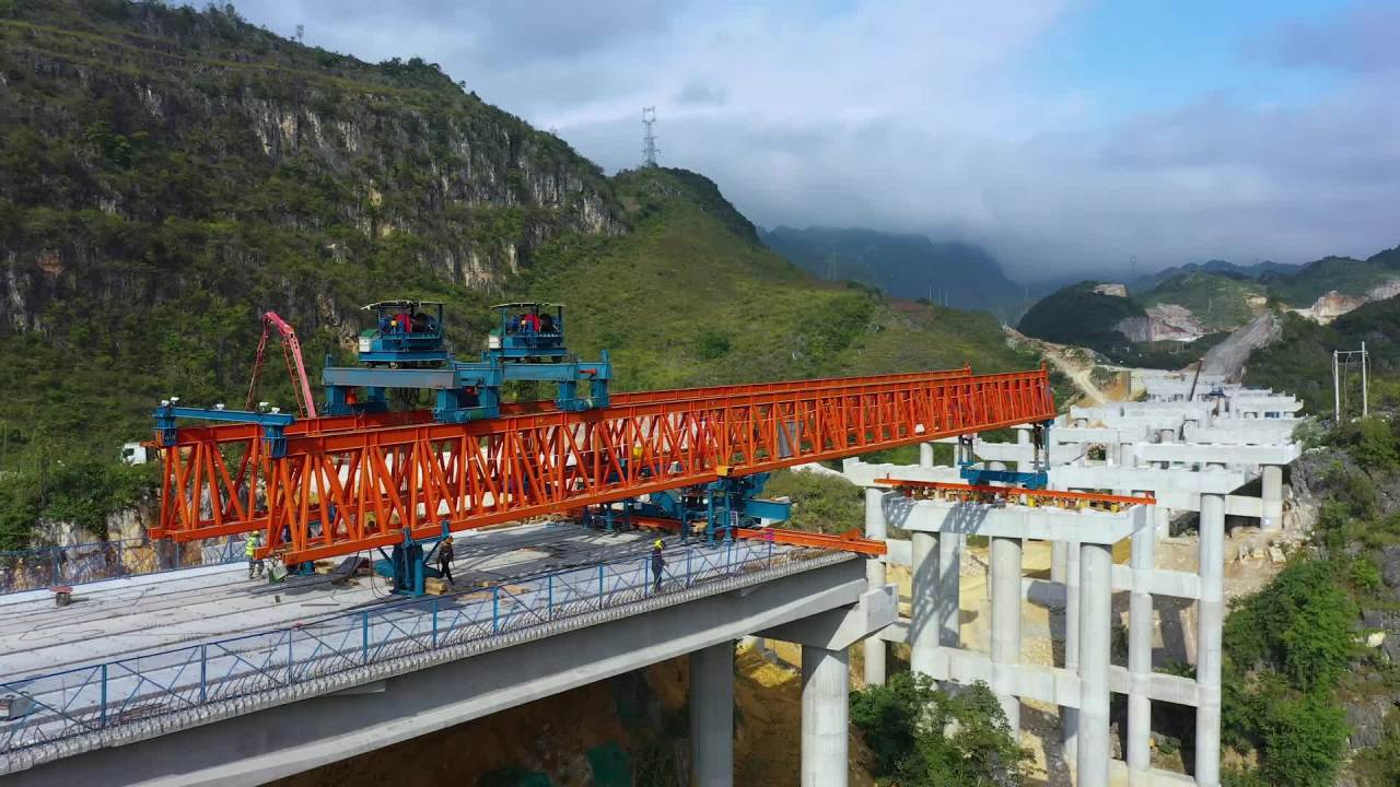 山区高速公路铁路桥梁建设