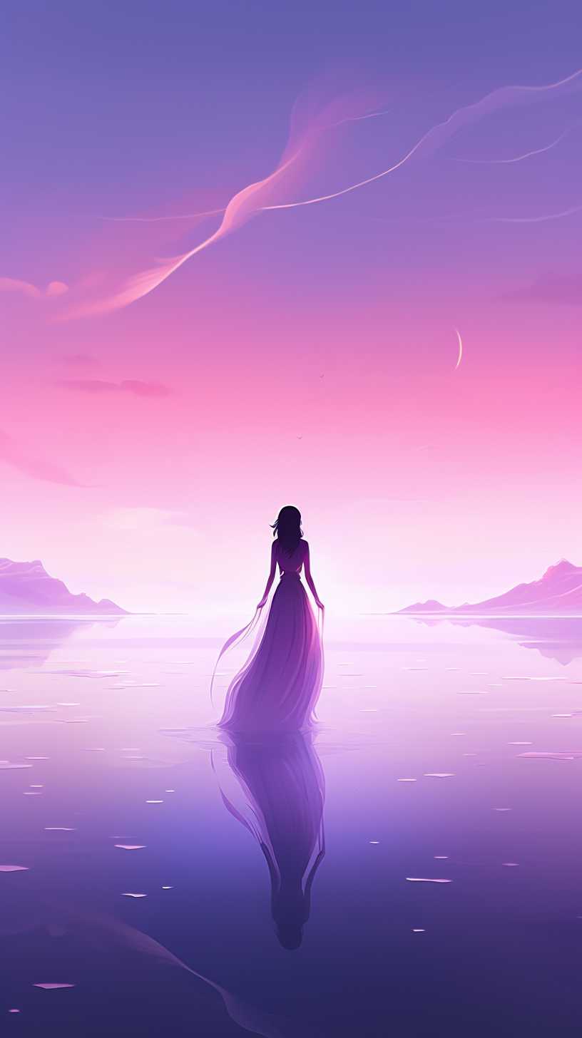 紫色艺术唯美背景