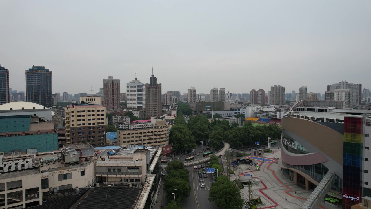 河南郑州城市风光航拍