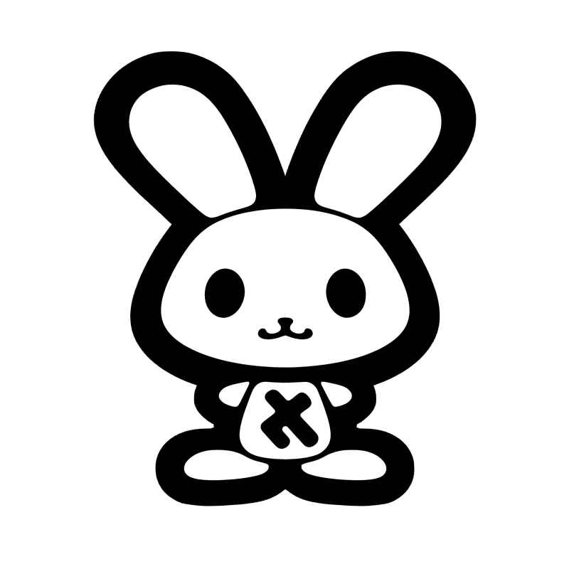 兔子贴纸素材 35