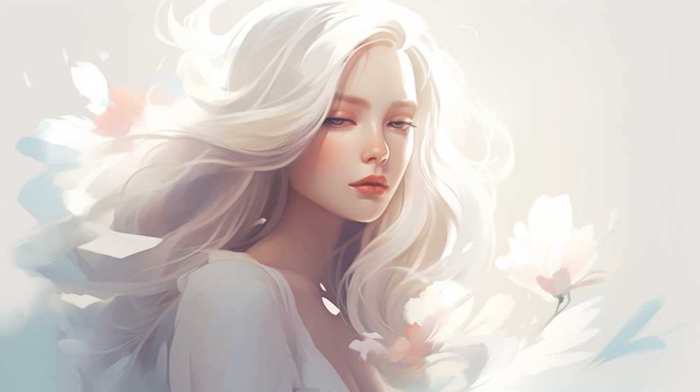 艺术浅白色唯美背景图99