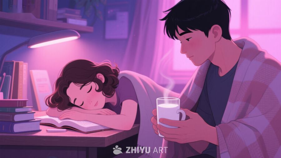 温馨夜读：少年陪伴少女入睡 475