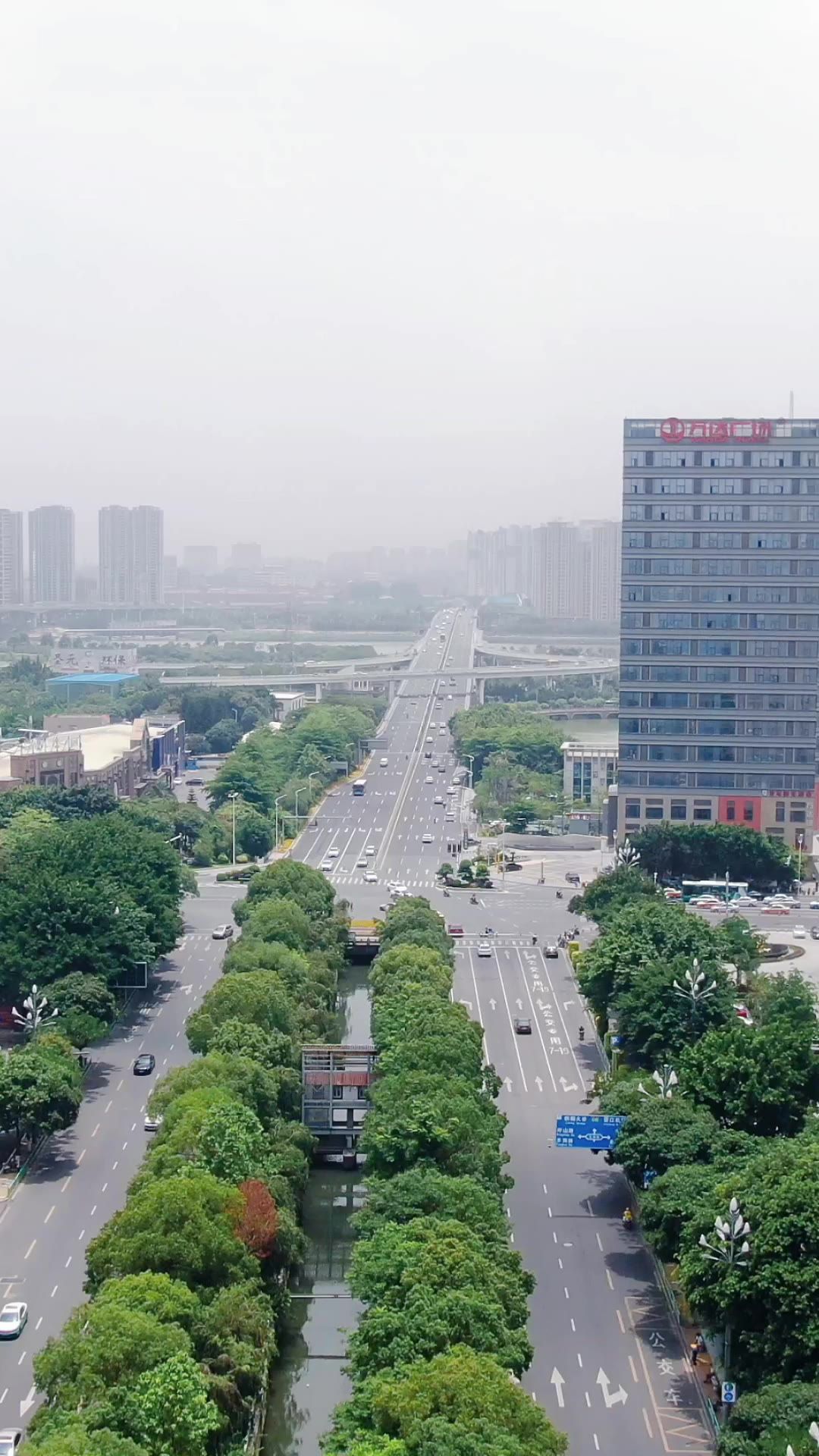 城市航拍福建泉州城市风光竖屏