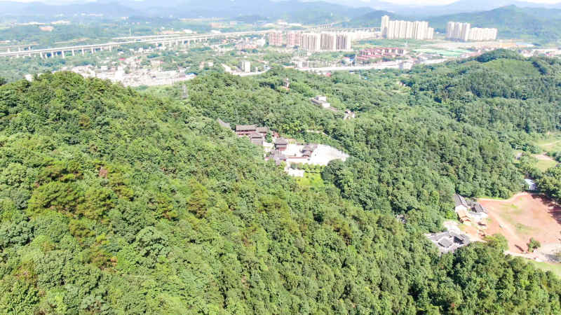 湖南湘潭城市风光航拍摄影图