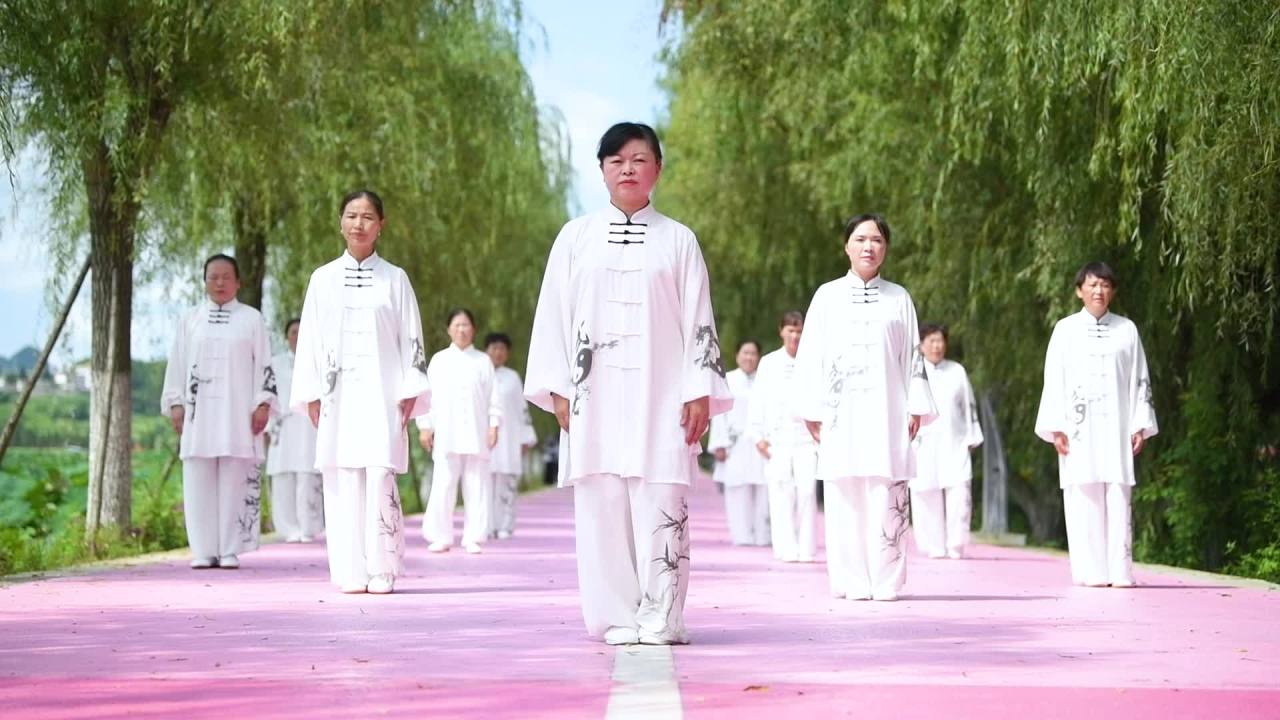 公园太极  全民健身