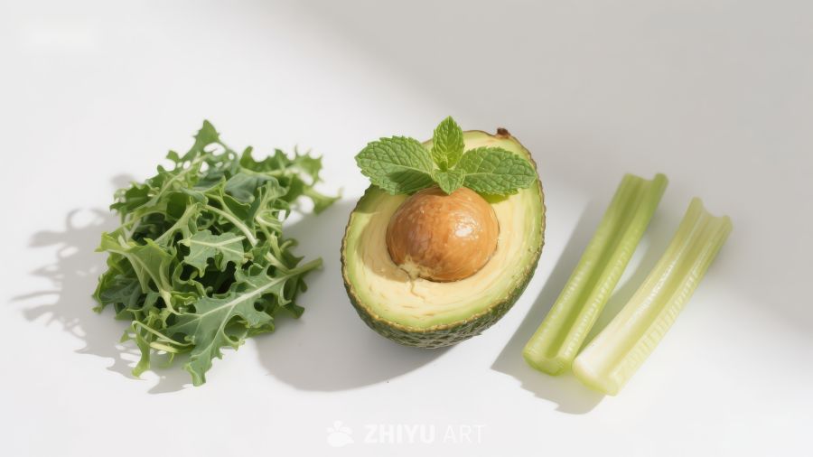新鲜食材静物组合