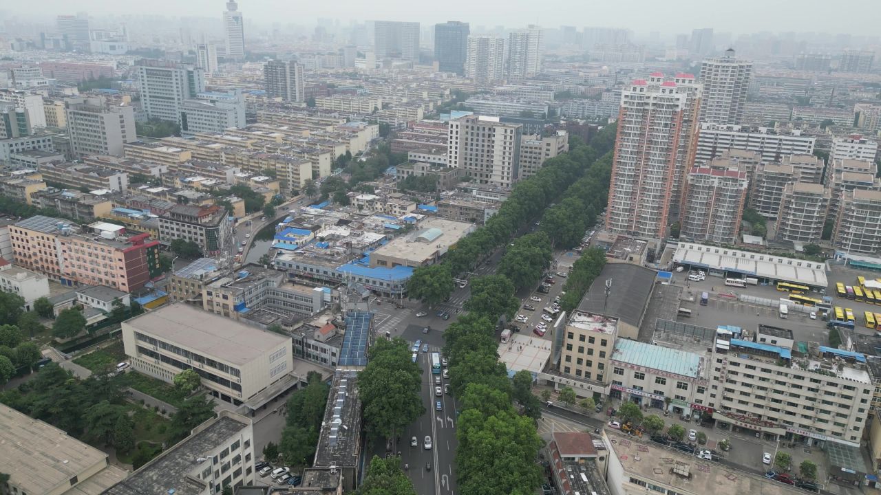 航拍山东济宁汽车总站