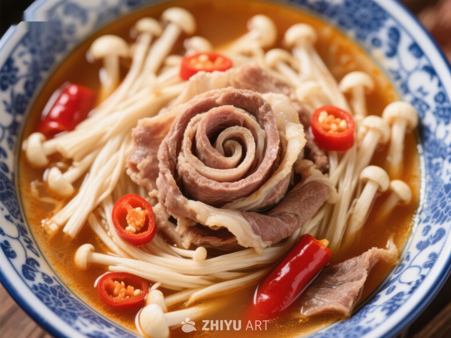 金针菇牛肉汤，鲜美诱人 383