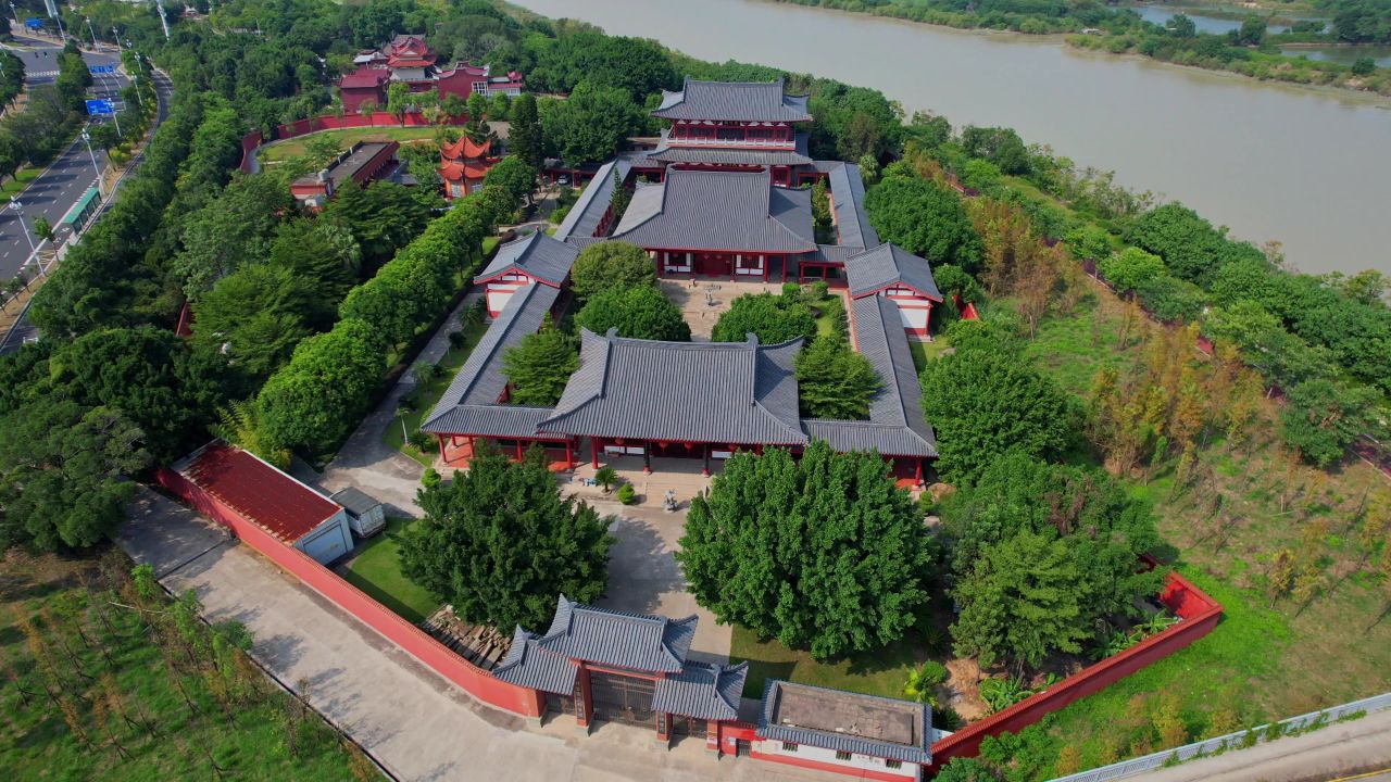 航拍福州慈航寺景观