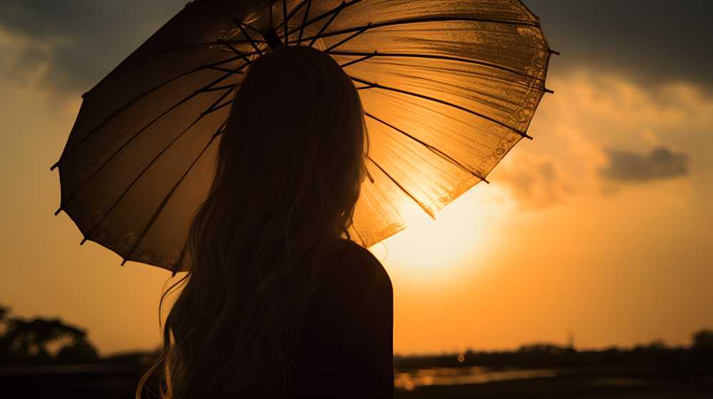唯美背景黄昏下