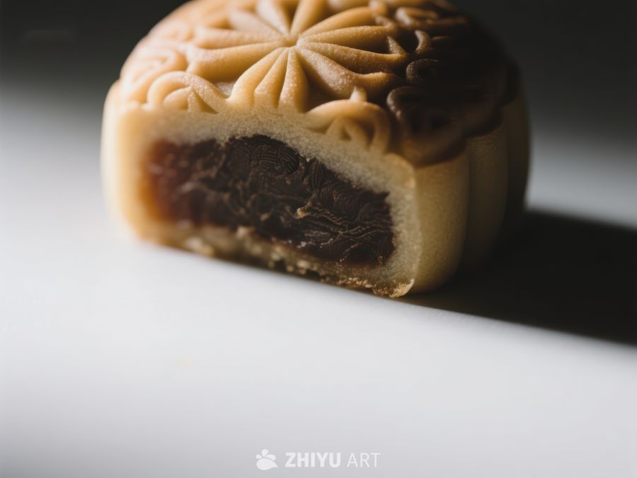 精美的月饼切面展示 506
