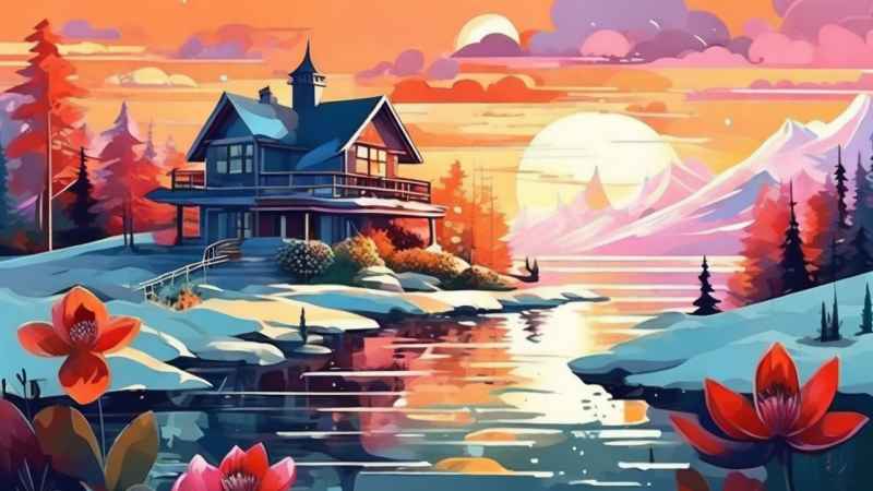 充满活力的绿洲在它的后院各种花 56