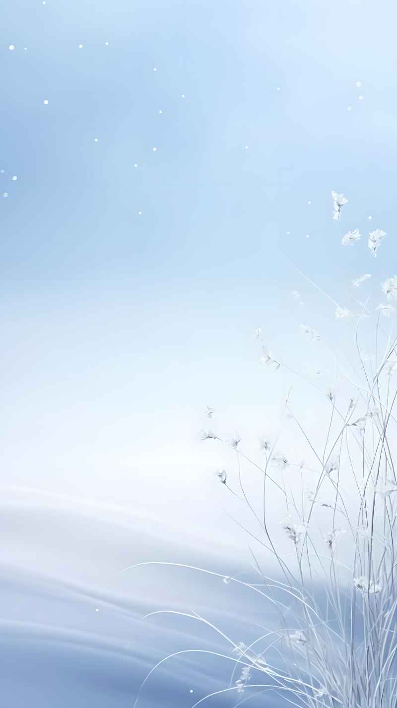 冬季冬天雪景唯美背景 5