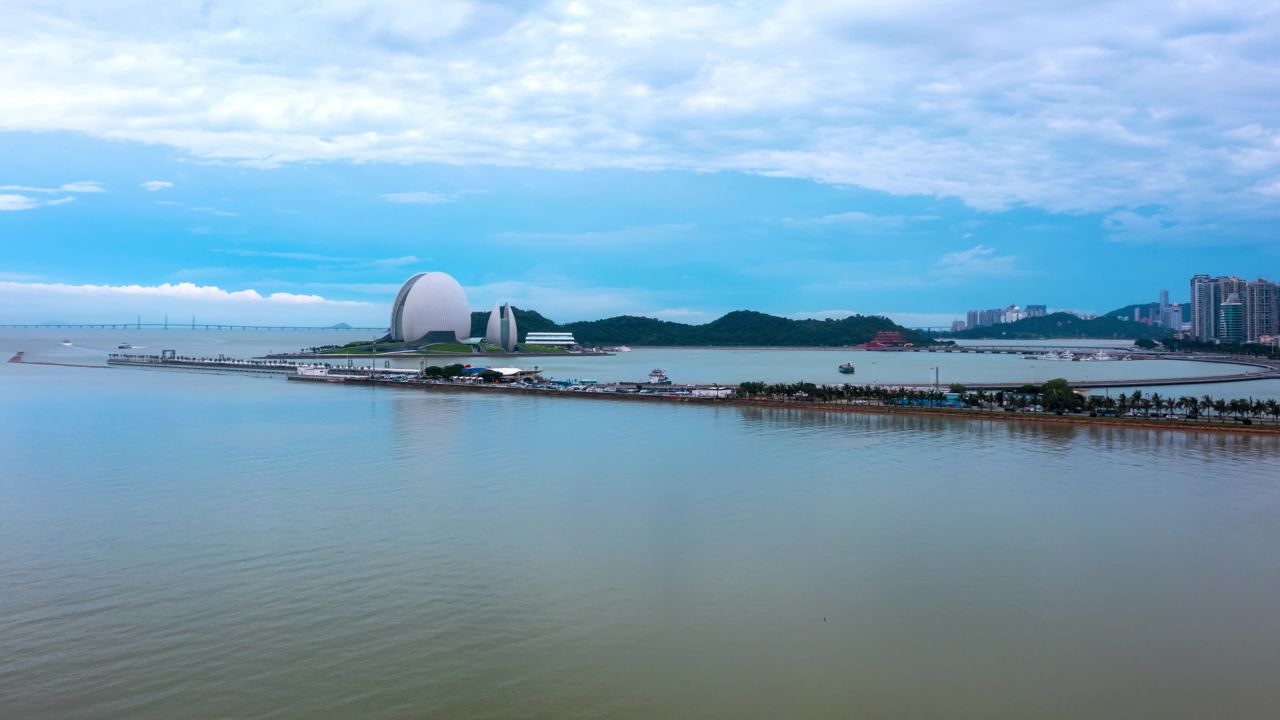 珠海日月贝蓝天白云延时 1