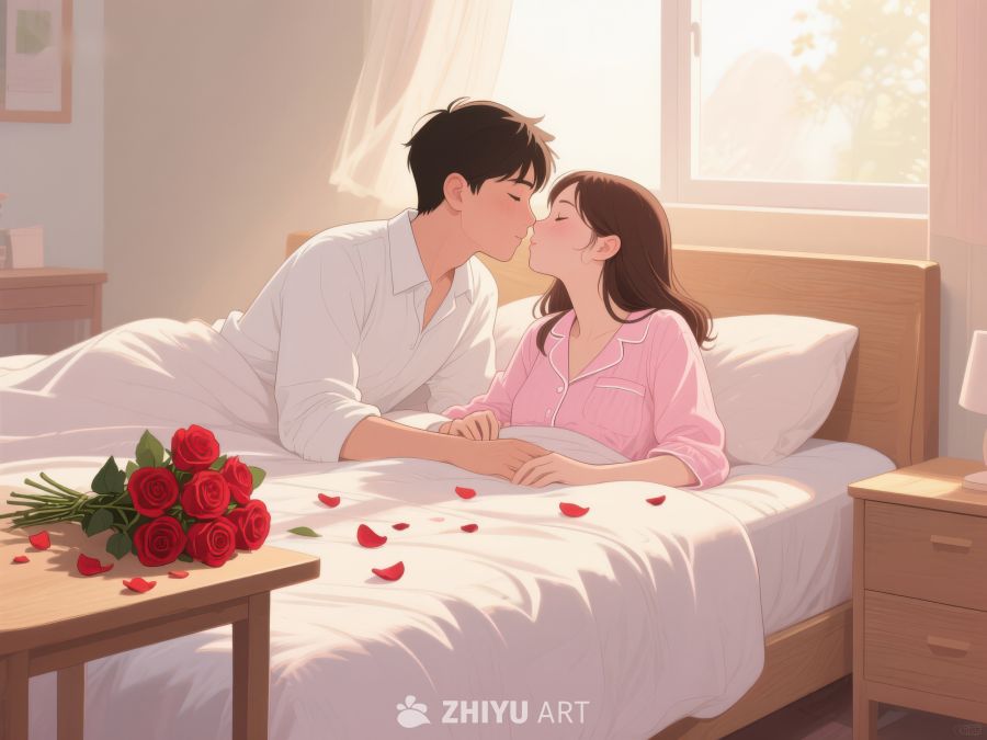温馨晨光中的甜蜜一吻 664