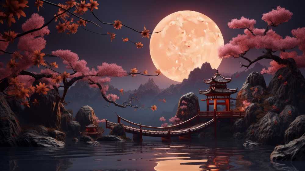 中秋佳节之花好月圆