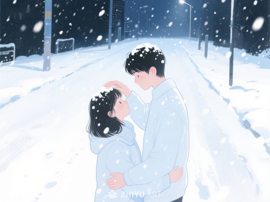 雪夜中的温暖拥抱 981
