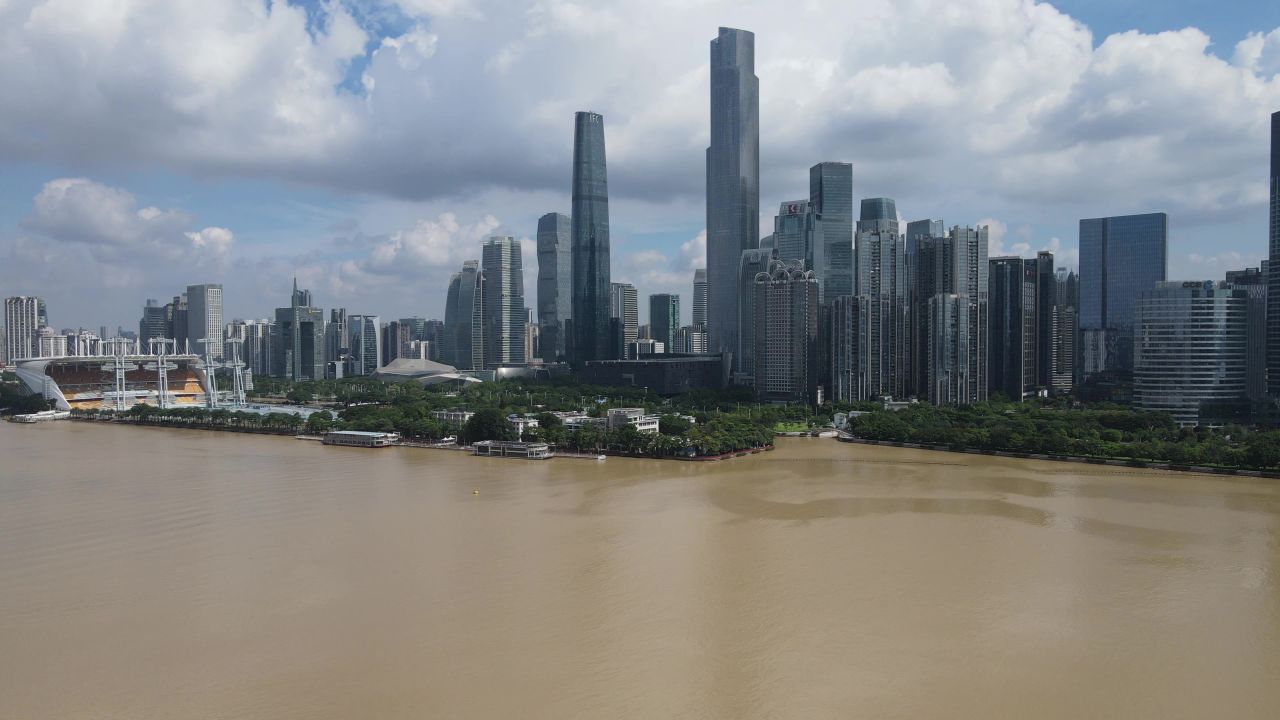 广州珠江新城航拍