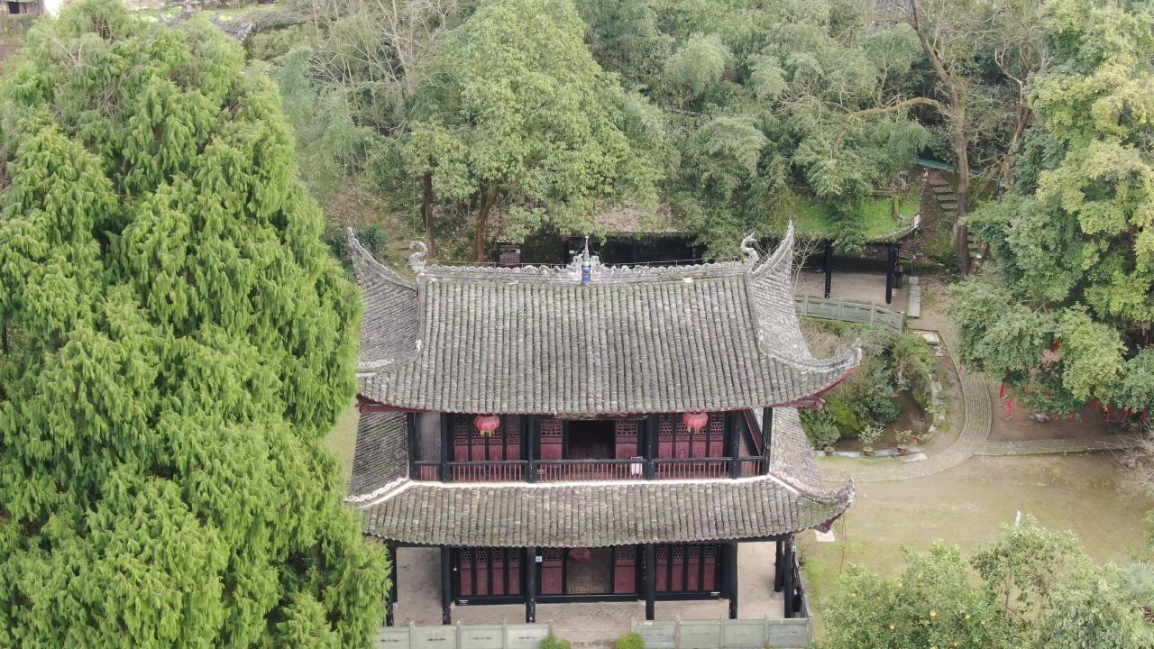 湖南洪江黔阳古城4A景区航拍 