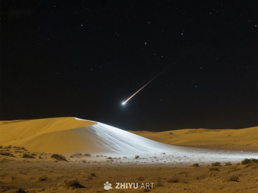 沙漠夜空流星划过 102