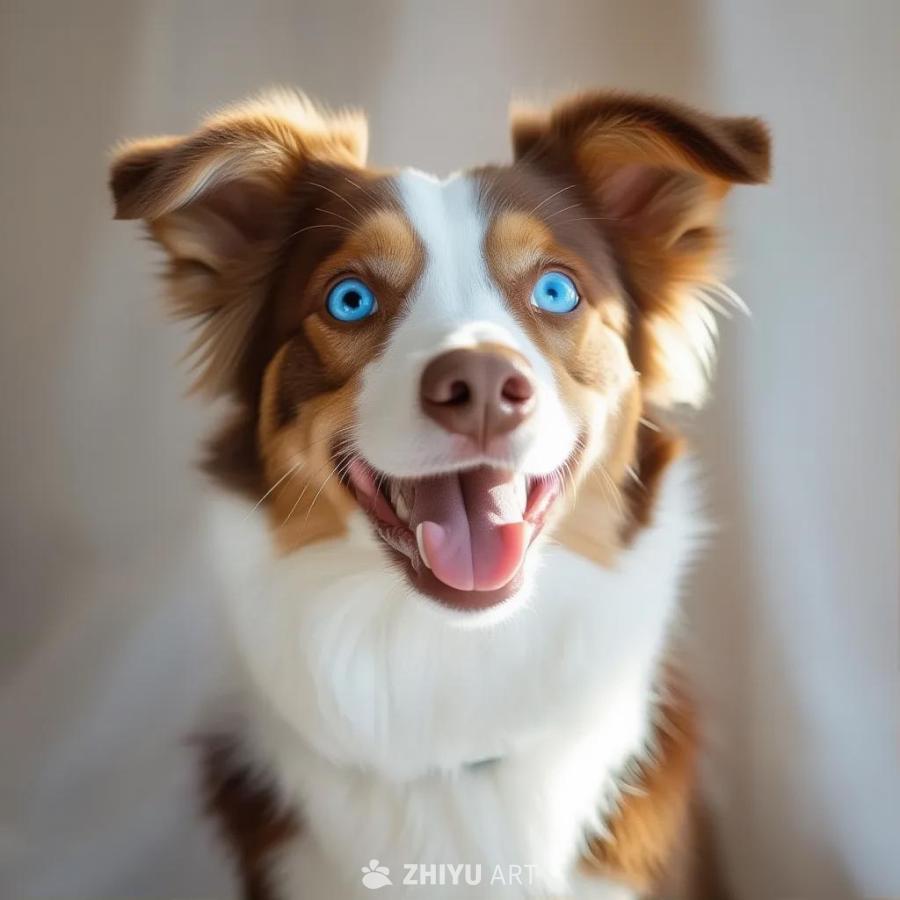 一只中等体型的母犬，毛发短而白棕相间，口鼻部较长，